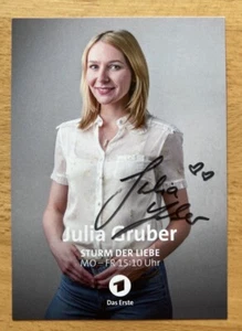 Julia Gruber AK ARD Sturm der Liebe Autogrammkarte original signiert - Bild 1 von 1