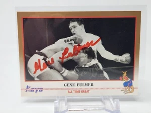 1991 Kayo Boxing Gene Fullmer (Fulmer) Autographed Card JSA COA BUF - Picture 1 of 2
