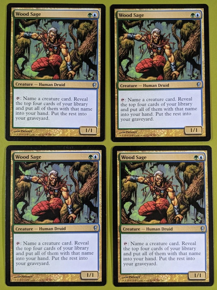 Wood Sage x4 Conspiracy 4x Playset Magic the Gathering MTG - Image 1 of 1
