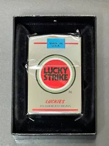 Zippo LUCKY STRIKE LUCKIES Limited Made in 1996 Lighter - Picture 1 of 9