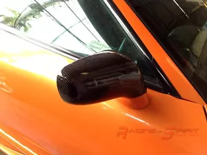 REAL 3D GLOSSY CARBON FIBER WING MIRROR COVER CAP 93-02 TOYOTA SUPRA JZA80 JDM - Foto 1 di 10