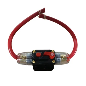 Fusible en línea restablecible de 50 amperios se adapta a hasta 6 cables B&S - Imagen 1 de 5