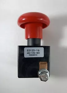 Interruttore sezionatore pulsante arresto emergenza Ed125-16 per carrelli elevatori elettrici - Foto 1 di 6