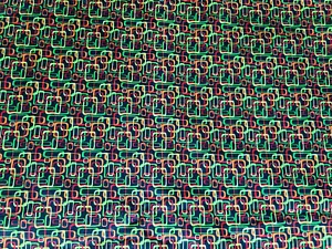 Michael Miller Square Jangle Fabric Geometric Pattern 1 yard - Picture 1 of 5