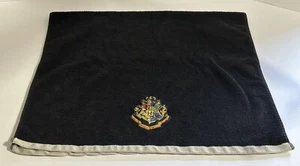 Harry Potter Bath Towel Black + Hogwarts Emblem Preowned, minor Imperfection** - Picture 1 of 12