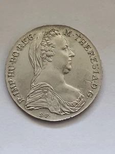 SILBERMÜNZE ÖSTERREICH 1780 M.THERESIA.D.G. BURG.CO.TYR Thaler M Theresia Selten - Bild 1 von 3