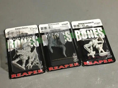 A7800 REAPER MINIATURES BONES WERECROCODILE ANHURIAN CROSSBOW ELDRITCH DEMON - Image 1 of 4