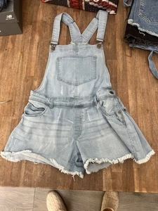 Women's denim short dungarees size 12 - Picture 1 of 2