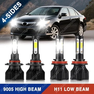 For Toyota Camry 2007- 2018 LED Headlight Bulbs Kit High / Low Beam 10000K White - Picture 1 of 15