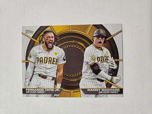 2025 TOPPS SERIES 2 DYNAMIC DUOS #DD-9 FERNANDO TATIS JR. & MANNY MACHADO PADRES - Picture 1 of 2
