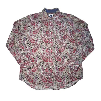 Camisa R&G London New York Para Hombres Cachemira Abotonada XL Elegante Rockabilly Retro Foto 1 de 4