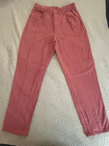 Liz Claiborne Damenjeans rosa Größe 12 hoher Bund - Bild 1 von 8