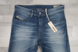 Mens Diesel BUSTER Stretch Regular Slim Tapered Blue Jeans W32 L32 Wash 0831D - Picture 1 of 12