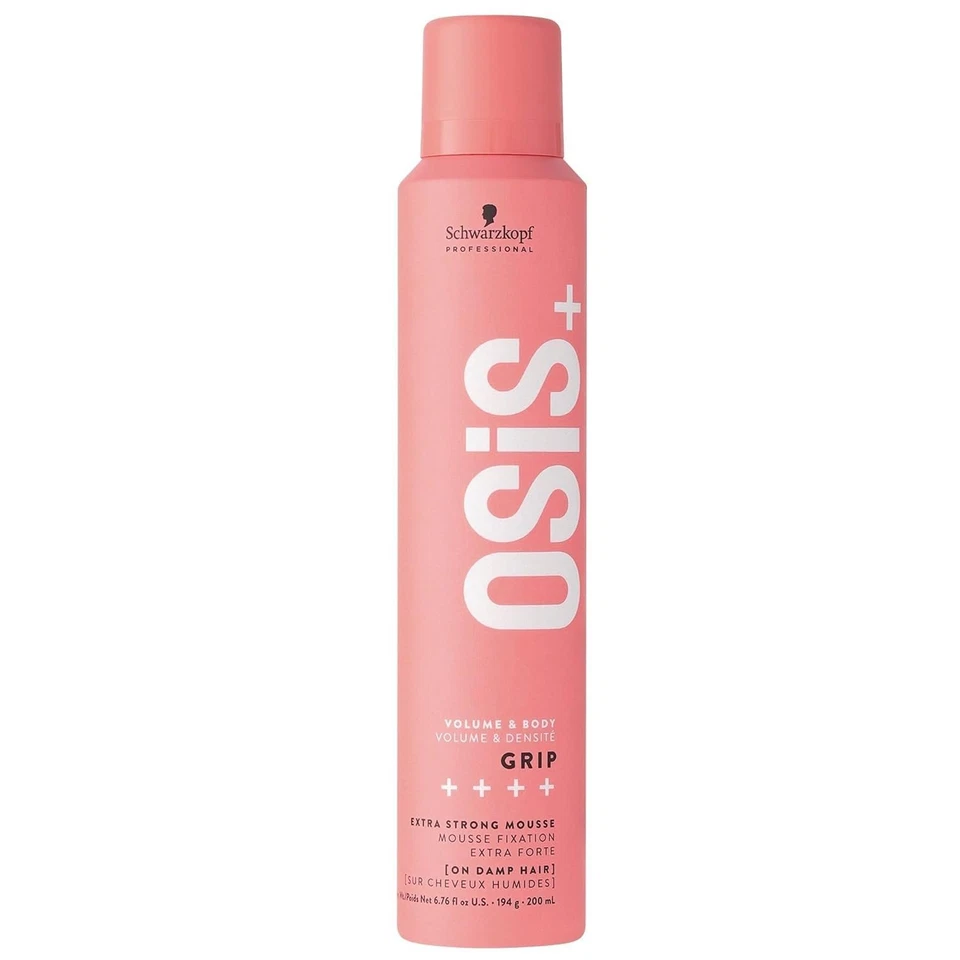 Schwarzkopf Osis Volume & Body Grip Extra Strong Mousse 6.76 Fl Oz 2 Pack