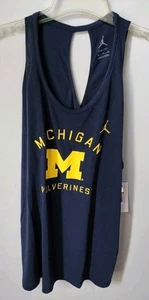 Nike Michigan Wolverines Women’s Tank Top Primetime Open Back Size XL NWT - Picture 1 of 8