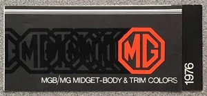 MG MGB & MG Midget Cars USA Colour Chart 1976 - Picture 1 of 3