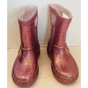 Ugg Rain Boots Kids Size 10 Color Pink Drizlita Preowned - Picture 1 of 11