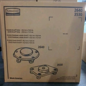 Rubbermaid Square Brute Dolly (3530) Case of 2 - 250lb Capacity - Picture 1 of 3
