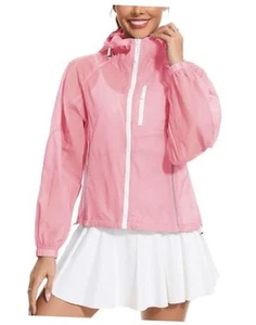 Women's UPF 50+ Sun Protection UV Jacket Full Zip Lightweight Large Pink - Picture 1 of 7
