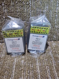 2 Pack Lot Of 765-9 Red Ink Cartridge For Pitney Bowes DM300 DM400 DM450 DM475 - Picture 1 of 2