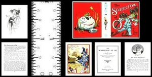 1:12 SCALE MINIATURE BOOK SCARECROW OF OZ ILLUSTRATED BAUM DOLLHOUSE SCALE - Picture 1 of 1