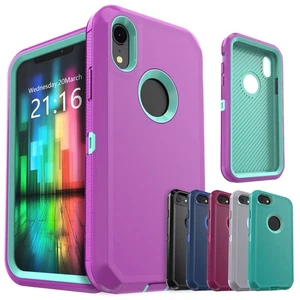 For iPhone 17 16e 16 15 Pro Max 14 13 12 11 XR Rugged Hard Heavy Duty Cover Case - Picture 1 of 101