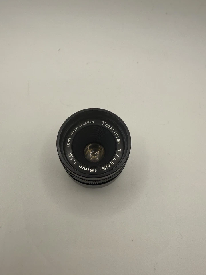 Tokina TV Lens 16mm f/1.6 C-Mount Tested Working No Caps Pre-Owned ✔️✔️ - Image 1 of 4