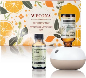 Rechargeable Waterless Oil Diffuser - 2 Mist Modes Essential Oil Diffusers with  - Picture 1 of 8
