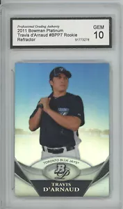 2011 Bowman Platinum - #BPP7 Travis d'Arnaud - PGA 10 - Picture 1 of 2