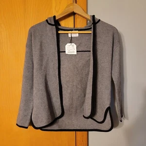 NWT ZARA Girls Knitwear Winter Collection Open Cardigan Sweater Size 7 Gray - Picture 1 of 8