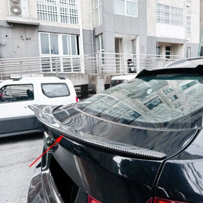 Para BMW X6 E71 2008-2014 SUV ABS estilo fibra de carbono alerón trasero 1 pieza Foto 1 de 4