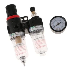AFC2000 1/4'' Pneumatic Air Filter Regulator Moisture Trap Pressure Gauge - Picture 1 of 7