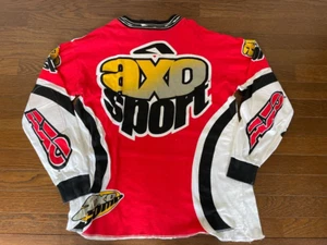 VTG AXO SPORT Motocross Jersey Red/ White Size M - Picture 1 of 8