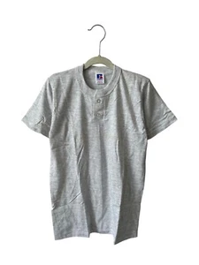 vintage russell athletic henley t-shirt youth sz medium NOS NWOT 90s USA made - Picture 1 of 5