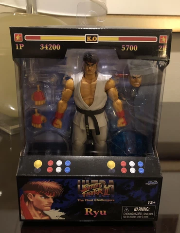 RYU Ultra Street Fighter II, 6 Inch Action Figure, JADA TOYS, NEW Cover