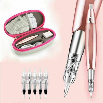 Penna Trucco Permanente Sopracciglia Labbra Eyeliner Rotante Macchina Tatuaggio Microblading - Immagine 1 di 4