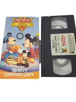 Walt Disney Mickey's Christmas Carol VHS Classic Movie Mickey Mouse Scrooge - Image 1 of 4