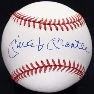 Spectacular Mickey Mantle Signed OAL Baseball Clean! JSA LOA Graded MINT 9 - Image 1 of 4
