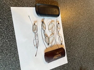 Vintage Wire rimmed Granny glasses & cases - Picture 1 of 4