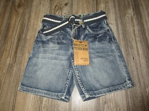 Bailey's Pt NWT Boys Size 4 Denim Jean Shorts with Belt - Picture 1 of 8