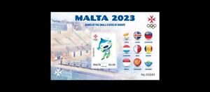 2023 Malta Games of the Small States of Europe MINI SHEET Mint NH SF