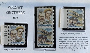 US 1978. Wright Brothers. C91-92, 92a. (Pair of 2). MNH. 31c. - Picture 1 of 1