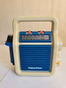 ☆Working☆ Vintage Fisher Price 1984 AM/FM tuner sing a long karaoke radio 3805 - Afbeelding 1 van 8