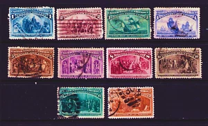 SELLOS DE ESTADOS UNIDOS #230-239 USADOS - Imagen 1 de 2