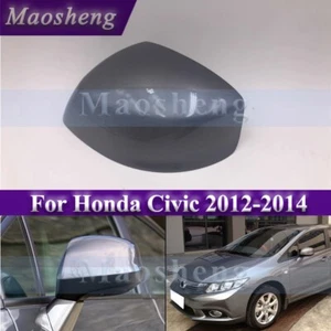 Dark Silver Left Mirror Cover For Honda Civic 2012-14 Rearview Mirror Shell Cap - Picture 1 of 8