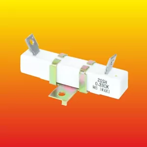 0,33 ohmios 20W LOTE DE 1 RESISTENCIAS DE POTENCIA DE CEMENTO CERÁMICO ENROLLADO IWAKI NUEVAS - Imagen 1 de 4