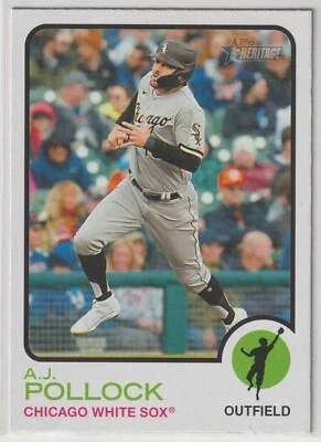 2022 Topps Heritage High Number - A.J. POLLOCK - #611 - Chicago White Sox - Image 1 of 2