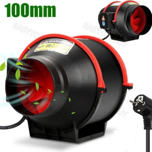Rohrlüfter Rohrventilator-Abluft Lüfter Ventilator Leise Ø100mm für Growzelt - Bild 1 von 12