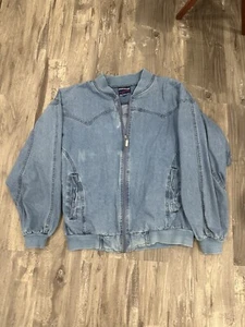 Vintage 90’s Bovattini Women’s Jean Jacket Size Large - Picture 1 of 6