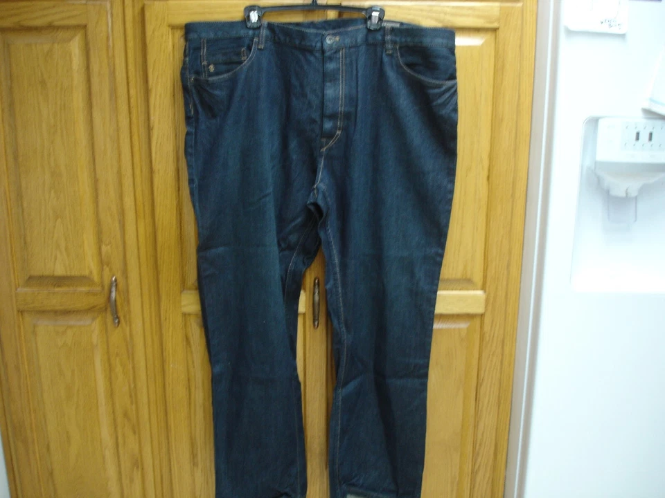 NWT MEN'S IZOD INDIGO CLAY STRAIGHT JEANS 46X32 - Image 1 of 4